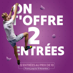 Climb Up Bordeaux Villenave : 12 entrées au prix de 10
