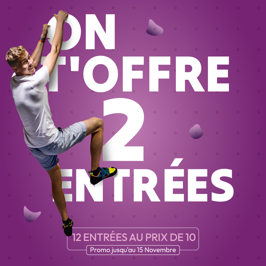 Climb Up Bordeaux Villenave : 12 entrées au prix de 10
